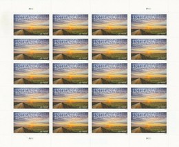 Indiana Statehood 2016 Issue Sheet of Twenty  -  Stamps Scott 5091 - £17.92 GBP