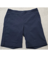 J. McLaughlin Bike Shorts Womens 8 Navy Comfort Waist Stretch Golf Perfo... - $40.31 CAD