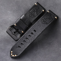 Handcrafted Genuine Leather Bracelet for Men - Brown Black Cowhide Watch... - $19.66