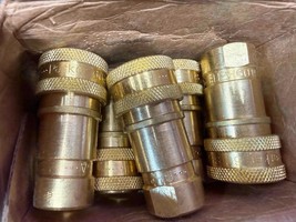 NEW 10 Pieces Parker Brass Hydraulic Quick Couplers BH2-60W - $197.99