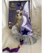 NEW DOG COSTUME  WIZARD HAT Large Pet Frenzy Purple White Silver 7” - $11.99