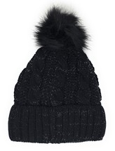 Urban-Peacock Cable Knit Metallic Beanie Skully Hat w/ Warm Fleece Linin... - £8.78 GBP