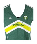 Womens Adidas Team Alaska Soccer Jersey Shirt Size Medium Green Heather - $659.71 MXN