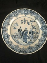 XL antique 14,5 &quot; chinese wallplate / charger scene with immortals - wax... - $750.00