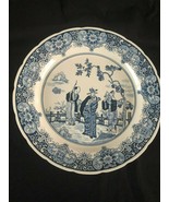 XL antique 14,5 &quot; chinese wallplate / charger scene with immortals - wax... - £589.76 GBP