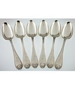 H. Salisbury &amp; Co. Plata Cucharada Lote De 6 , 21.3cm Con / Mono - $942.35 CAD