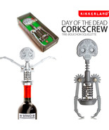 Dia De Muertos Dead Steel Skull Corkscrew Wine Bottle Opener Skeleton Ki... - £32.91 GBP