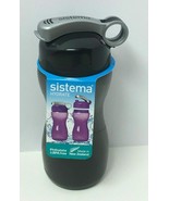SISTEMA HOURGLASS PLASTIC BOTTLE 475ML(BLACK) PHTHALATE &amp; BPA FREE - £12.13 GBP