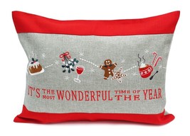 The Most Wonderful Time - Complete Cushion 13&quot; X 18&quot; - £23.40 GBP