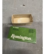 Vintage Remington 22 Long Rifle Empty Ammo Box 50 Cartridges Hunting Out... - $27.73
