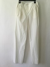 NEW Antonio Berardi White Poly/Cotton Crisp Trousers/Pants (Size 40) - M... - $119.95