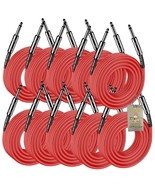 25FT Speaker Cables (10 PACK) by FAT TOAD - Quarter Inch 12 AWG Gauge Wi... - €110,35 EUR
