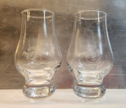 2 Etched Grand Marnier Maison Fondee Clear Cordial Etched Snifter Glasses - £14.70 GBP