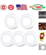Soft Glow Battery Operated LED Puck Lights – Ultimate 5 Pack for Indoor ... - $26.56 CAD