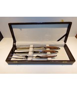 Samurai Stainless Japan Meat Carving Set Knives + Fork in Case - $45.00