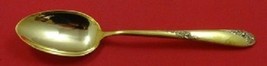 Sweetheart Rose Vermeil By Lunt Sterling Silver Teaspoon 5 7/8&quot; Gold - $78.21