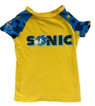 Sonic The Hedgehog  Pj Top Toddler Boys Size 6 Yellow Blue - £4.60 GBP