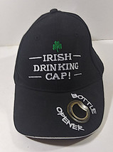 Irish Drinking Cap Bottle Opener Black One Size Adjustable Liffey Artefacts Hat - £15.81 GBP