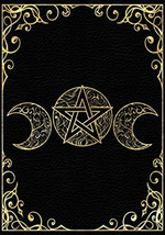 Book of Shadows: Blank Lined Journal, Empty Grimoire Journal, Triple God... - $11.90