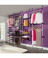  Telescopic Wardrobe System Silver Aluminum - $141.99