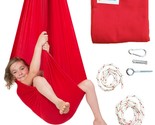 Sensory Swing - X-Large Therapy Swing - 95% Cotton - Red Compression Swi... - $148.99