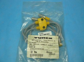 Turck U0899-48 VB2-RSV 4.4T-1/2RKV 4T-0.3/0.3 M12 Micro Change Splitter 4P M/Fx2 - £36.13 GBP