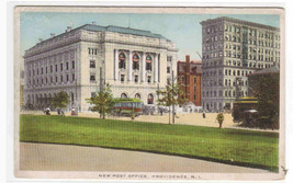 New Post Office Providence Rhode Island 1910c postcard - £5.08 GBP