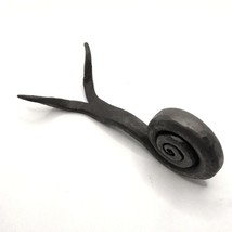 Hand forged snail, Gift and Surprise, forged Iron, Black Steel - $28.99