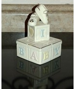 Lenox Precious Steps Box Baby Blocks Trinket Box w/ Original Presentatio... - £27.65 GBP