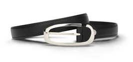 Cinturón vegano elegante sostenible con hebilla patrón sólido liso monocolor - £35.76 GBP