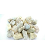 One Moonstone Tumbled Stone 25-30mm Reiki Healing Crystal Feminine Energ... - $39.28 MXN