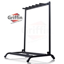 Five Guitar Rack Stand by GRIFFIN - Holder for 5 Guitars &amp; Folds Up For Easy Tra - £28.43 GBP