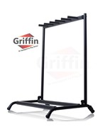 Five Guitar Rack Stand by GRIFFIN - Holder for 5 Guitars &amp; Folds Up For ... - £27.76 GBP