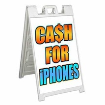 Cash For Phones Signicade 24x36 Aframe Sidewalk Sign Banner Decal Cell Pawn - £33.44 GBP+
