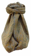 Muffler Scarf 7859 in Fine Pashmina Wool Heritage Range by Pashmina &amp; Silk - £30.26 GBP