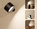 Led Wall Sconce, Wall Mounted Lamp With Rechargeable Battery Operated Us... - £31.24 GBP