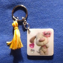 Puppy Love - Handmade Keychain - $15.00