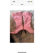 Vintage Pink Barbie Boots Size 8 - $419.40 MXN