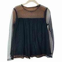 NWT Banana Republic Women&#39;s Shirt Size X Small Sheer Sleeves Babydoll Bo... - $22.91