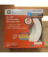 Commercial Electric 6” LED Customizable Recessed Trim Downlight 1002 948... - $357.69 MXN