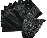 Set of 10 Cotton Paisley Bandana Scarves Head Wrap Scarf - Multipurpose ... - $14.84