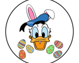 30 DONALD DUCK EASTER ENVELOPE SEALS STICKERS LABELS TAGS 1.5&quot; ROUND CUSTOM - £6.31 GBP