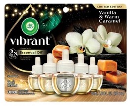 Air Wick Vibrant Essential Oil Refill, Vanilla &amp; Warm Caramel, 5 Refills - $27.95