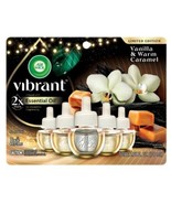 Air Wick Vibrant Essential Oil Refill, Vanilla &amp; Warm Caramel, 5 Refills - £22.26 GBP