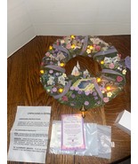 Hamilton Collection Thomas Kinkade Summer Village Light Up Wreath W/COA ... - $2,351.54 MXN