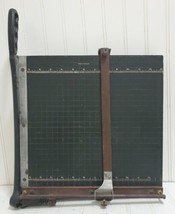 Vtg ADOLPH BLANC Trimming Board Patent Marked Guillotine Paper Cutter W/ Slide - £38.26 GBP