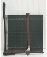 Vtg ADOLPH BLANC Trimming Board Patent Marked Guillotine Paper Cutter W/... - £37.52 GBP