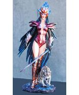 Blue Fire Of Ring Wolf Witch Heroine Warrior Champion With Long Sword St... - €85,79 EUR