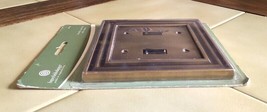 Betsey Fields Design Tumbled Antique Brass Double Switch Wall Plate (#64... - $19.50