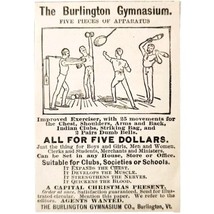 Burlington Home Gymnasium 1885 Advertisement Victorian Sports ADBN1A15 - £15.86 GBP